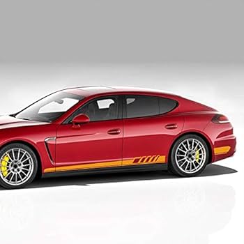 Amazon.co.jp: 車のドアサイドスカートステッカー ポルシェ